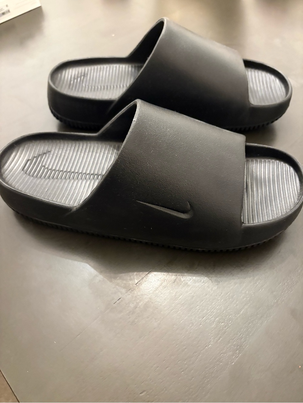 Nike Calm 2.0 Black Men’s Slide Sandals with Subtle Swoosh